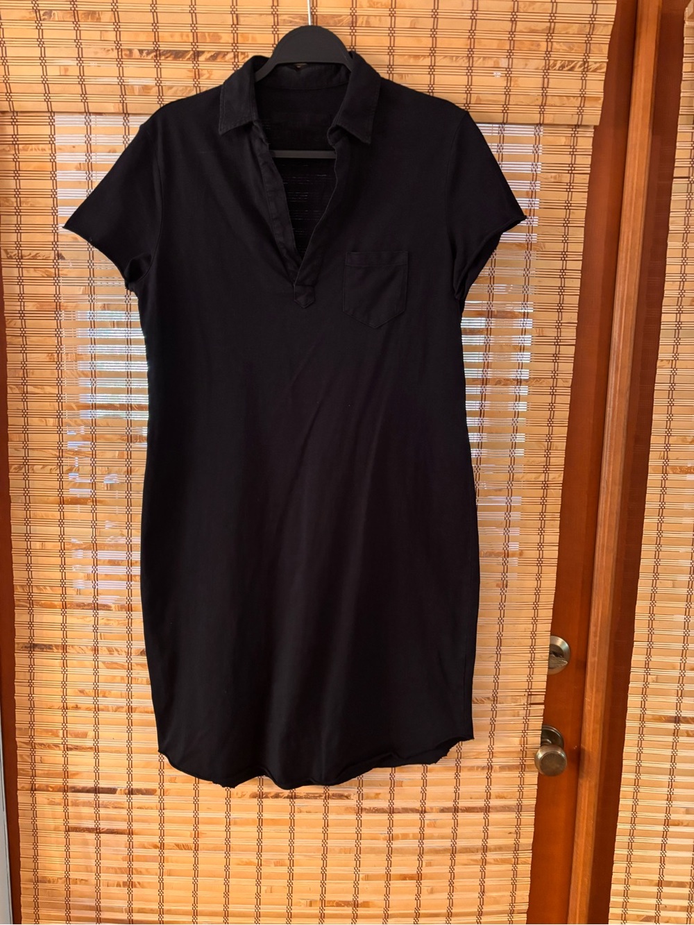 Frank & Eileen Dark Navy/Black Polo-Style Dress